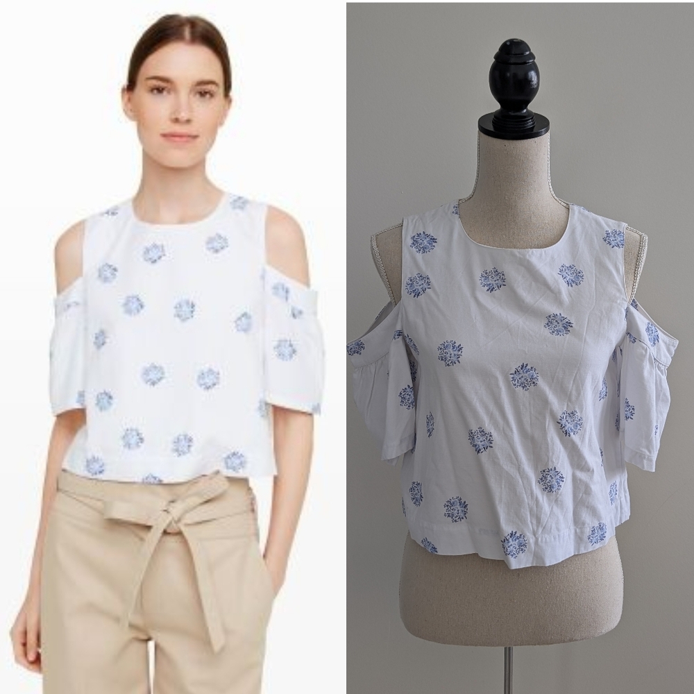 Club Monaco club Portiana cold-shoulder top